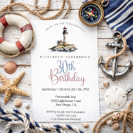 Lighthouse 30th Birthday 招待状