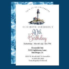 Lighthouse 90th Birthday 招待状