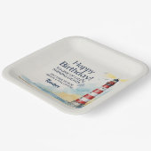 Lighthouse Birthday Shining Light ペーパープレート (傾斜あり)