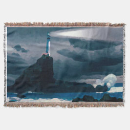 Lighthouse blue blanket スローブランケット