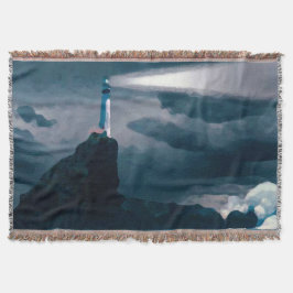 Lighthouse blue blanket スローブランケット