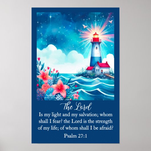 Lighthouse Christian Wall Art Poster ポスター (正面)
