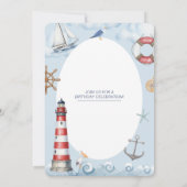 Lighthouse Coastal Birthday Celebration 招待状 (裏面)