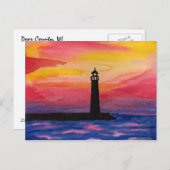 Lighthouse, Door County, WI ポストカード (正面/裏面)