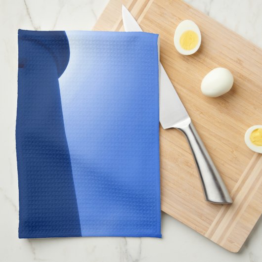 Lighthouse Effect - Blue Kitchen Towel キッチンタオル (四つ折り)