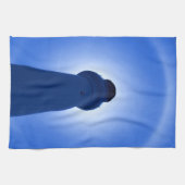 Lighthouse Effect - Blue Kitchen Towel キッチンタオル (横)