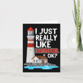 Lighthouse I Just Really Like Lighthouses Seaside  カード (正面)