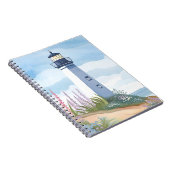 Lighthouse in Bloom | Coastal Watercolor Floral ノートブック (右側)