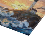 Lighthouse Ocean Sunset Cutting Board Coastal Art カッティングボード (角)