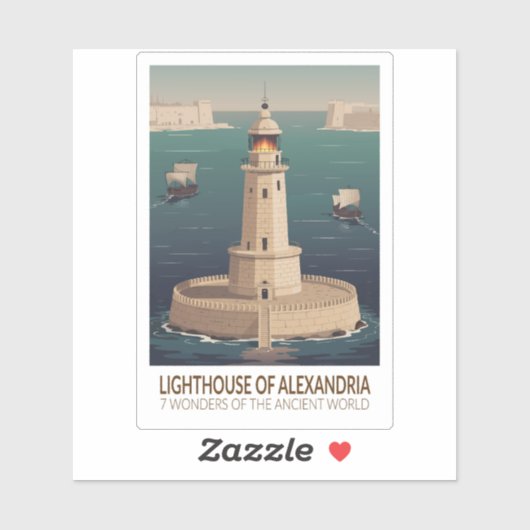 Lighthouse of Alexandria 7 Wonders of the World シール (シート)