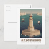 Lighthouse of Alexandria 7 Wonders of the World ポストカード (正面/裏面)