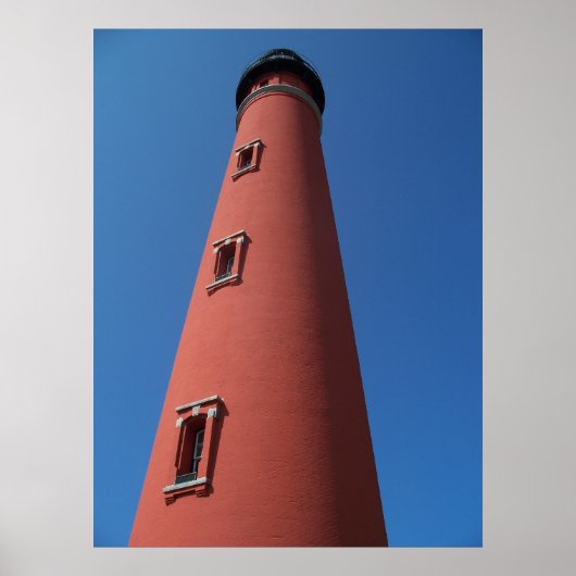 Lighthouse Ponce Inlet Daytona Beach Florida Photo ポスター (正面)
