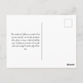 Lighthouse Seashore Coastal Watercolor Painting ポストカード (裏面)