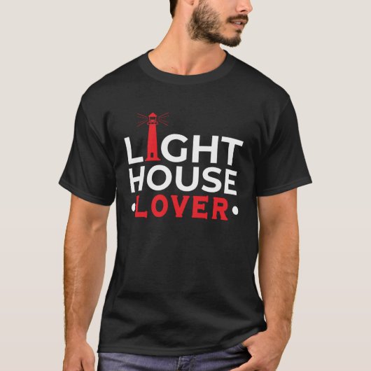 Lighthouse Seaside Nautical I just love lighthouse Tシャツ (正面)