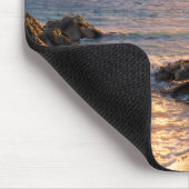 Lighthouse Sunset Seagull Beach Mouse Pad マウスパッド (コーナー)