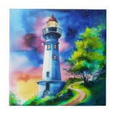 Lighthouse Under a Starry Sky タイル (正面)