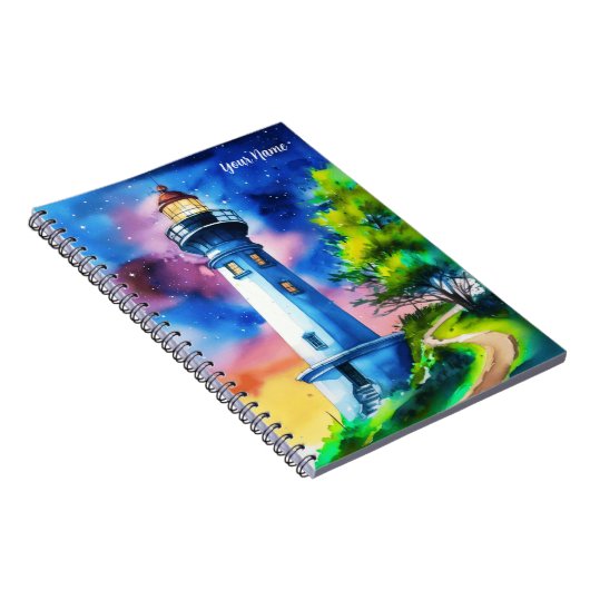 Lighthouse Under a Starry Sky ノートブック (右側)