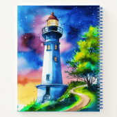 Lighthouse Under a Starry Sky Journal ノートブック (裏面)