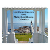 LighthouseGuy.com 2014年のメインの灯台カレンダー カレンダー (カバー)