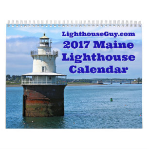 LighthouseGuy.com 2017 Maine Light houseカレンダー カレンダー