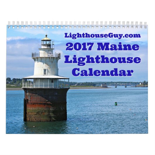 LighthouseGuy.com 2017 Maine Light houseカレンダー カレンダー (カバー)