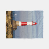Lighthouses | Beachy Head Lighthouse England フリースブランケット (正面(横))