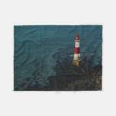 Lighthouses | Beachy Head Lighthouse England フリースブランケット (正面(横))