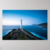 Lighthouses | Cabo Home Lighthouse Cangas Spain ポスター (正面)