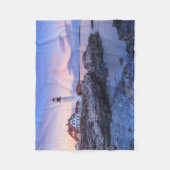 Lighthouses | Cape Elizabeth, Maine フリースブランケット (正面)