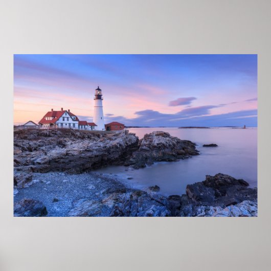 Lighthouses | Cape Elizabeth, Maine ポスター (正面)