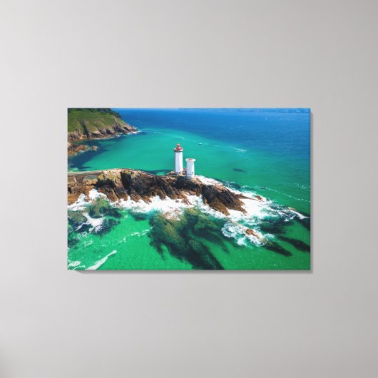 Lighthouses | Finistère Brest Bretagne Lighthouse キャンバスプリント (正面)