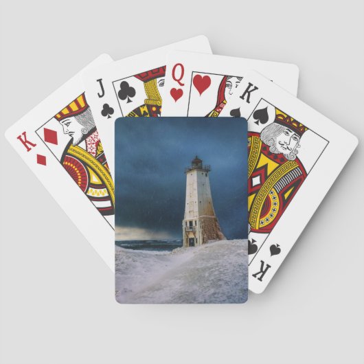 Lighthouses | Frankfort Lighthouse Lake Michigan トランプ (裏面)