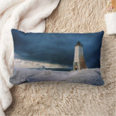 Lighthouses | Frankfort Lighthouse Lake Michigan ランバークッション (ブランケット)
