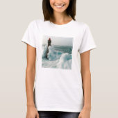 Lighthouses | Jument Lighthouse Ouessant France Tシャツ (正面)