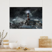 Lighthouses | Lighthouse in the Storm ポスター (キッチン)