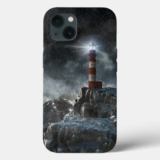 Lighthouses | Lighthouse in the Storm Case-Mate iPhoneケース (裏面)
