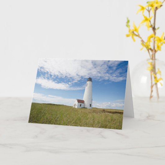 Lighthouses | Lighthouse Massachusetts カード (黄色い花)