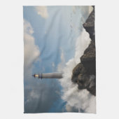 Lighthouses | Lighthouse With Crashing Waves キッチンタオル (縦)