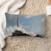 Lighthouses | Lighthouse With Crashing Waves ランバークッション (ブランケット)