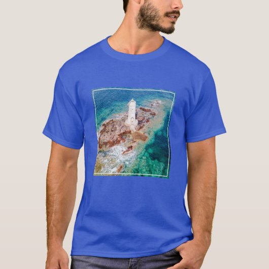 Lighthouses | Mangiabarche Lighthouse Italy Tシャツ (正面)