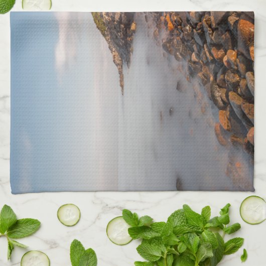 Lighthouses | Montauk Point Long Island キッチンタオル (折り畳み)