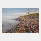 Lighthouses | Montauk Point Long Island キッチンタオル (横)