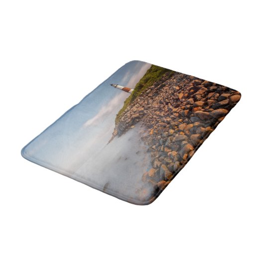 Lighthouses | Montauk Point Long Island バスマット (アングル)