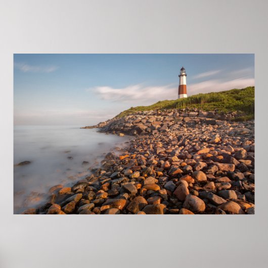 Lighthouses | Montauk Point Long Island ポスター (正面)