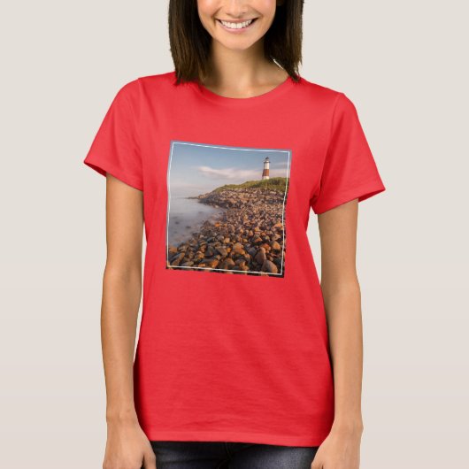 Lighthouses | Montauk Point Long Island Tシャツ (正面)
