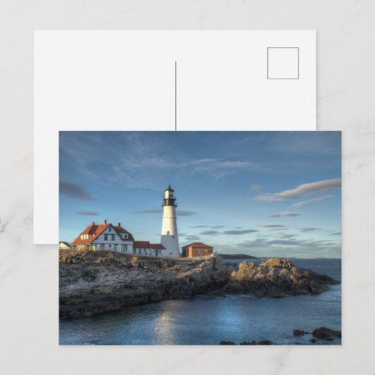 Lighthouses | Portland Head Light Lighthouse ポストカード (正面/裏面)