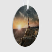 Lighthouses | Red & White Lighthouse オーナメント (正面)