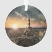 Lighthouses | Red & White Lighthouse オーナメント (裏面)