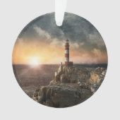 Lighthouses | Red & White Lighthouse オーナメント (正面)