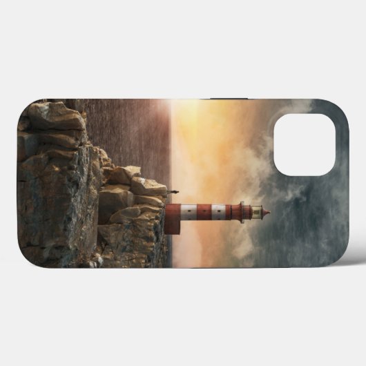 Lighthouses | Red & White Lighthouse Case-Mate iPhoneケース (裏面 (横))